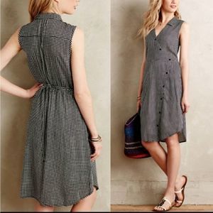 Anthropologie Black and White Sleeveless Dress